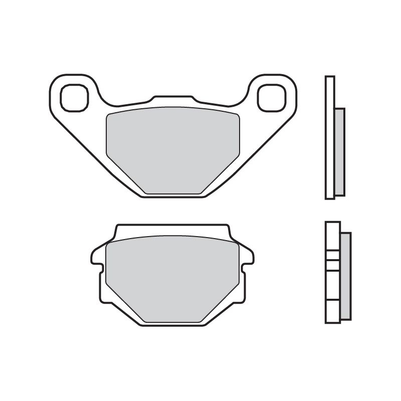 Plaquettes de frein Brembo 07015CC carbone céramique arrière