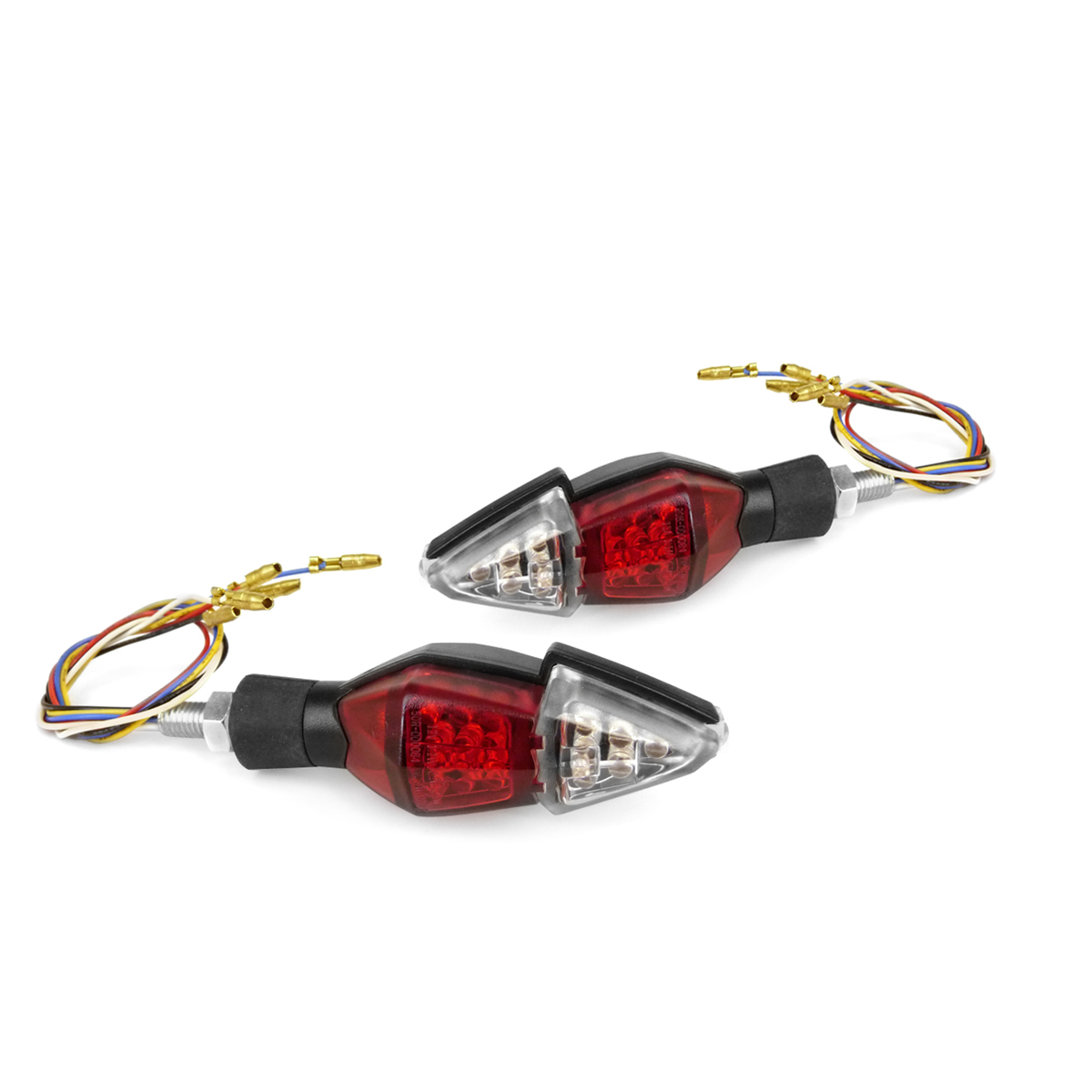 Clignotants TNT Tuning LEDs avec feu Twice Homologué - Carbone