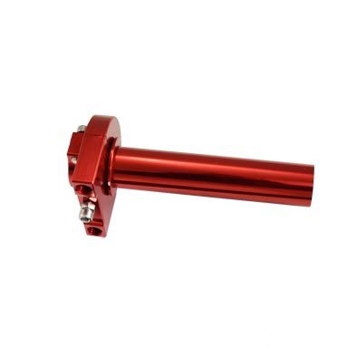 Poignée de gaz alu CNC rouge