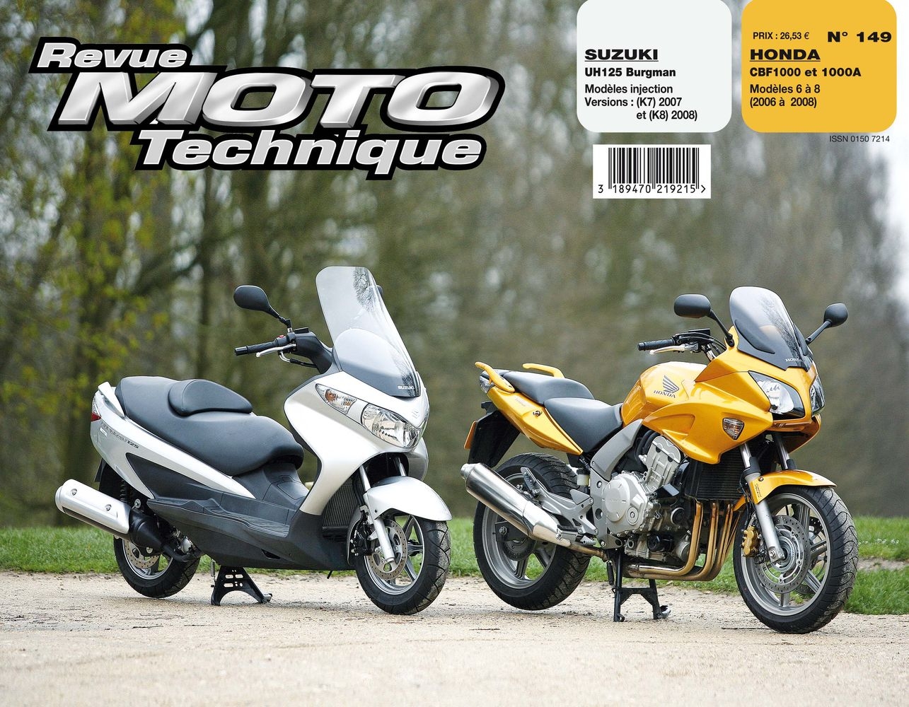 Revue Moto Technique 149.1 Suzuki UH125 Burgman (injection) 07-08 / Ho