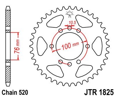 Couronne JT Sprockets Acier pas 520 37 dents - Pour Suzuki GN 400 80-8