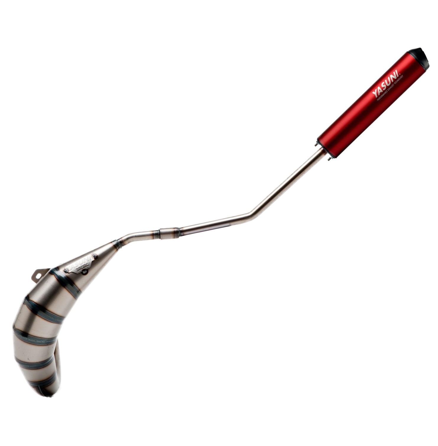 Pot d'échappement Yasuni Cross HM rouge Derbi Senda R/SM/DRD/X-Trem