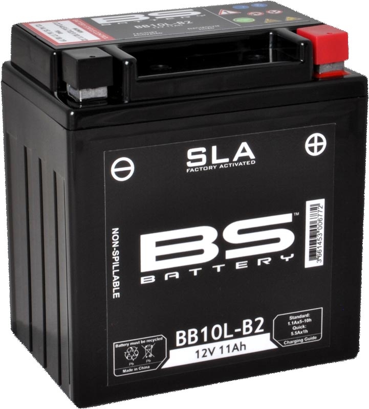 Batterie BS BB10L-B2 sans entretien activée usine