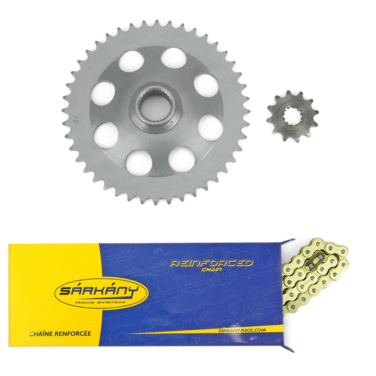 Kit chaîne Sarkany renforcé Aprilia RS 95-97 12X44