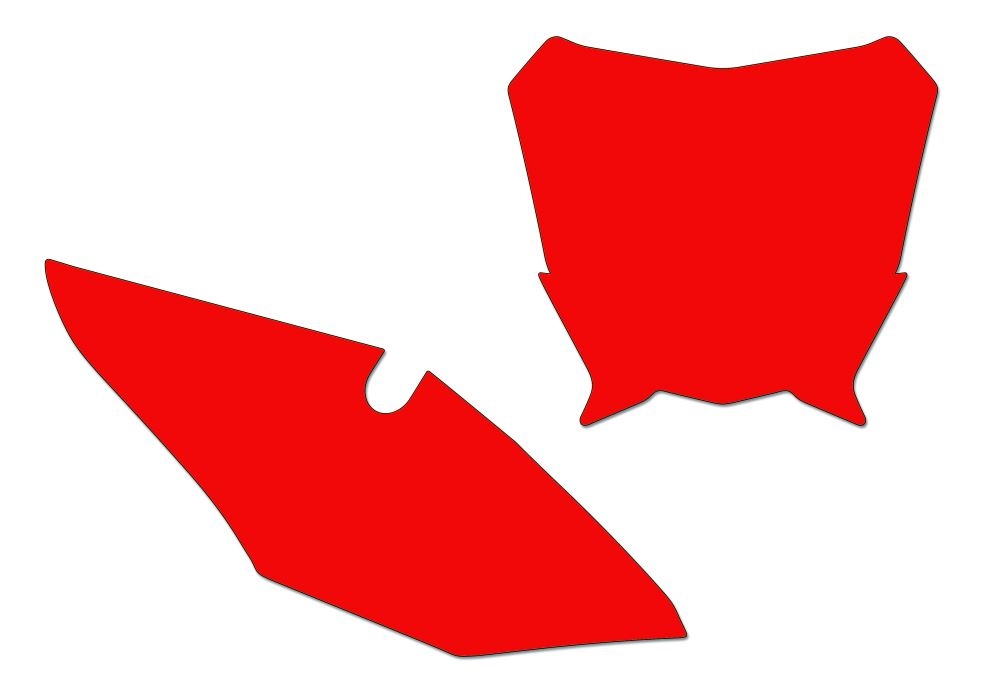 Fonds de plaques Blackbird Honda CRF 450R 17-18 rouge