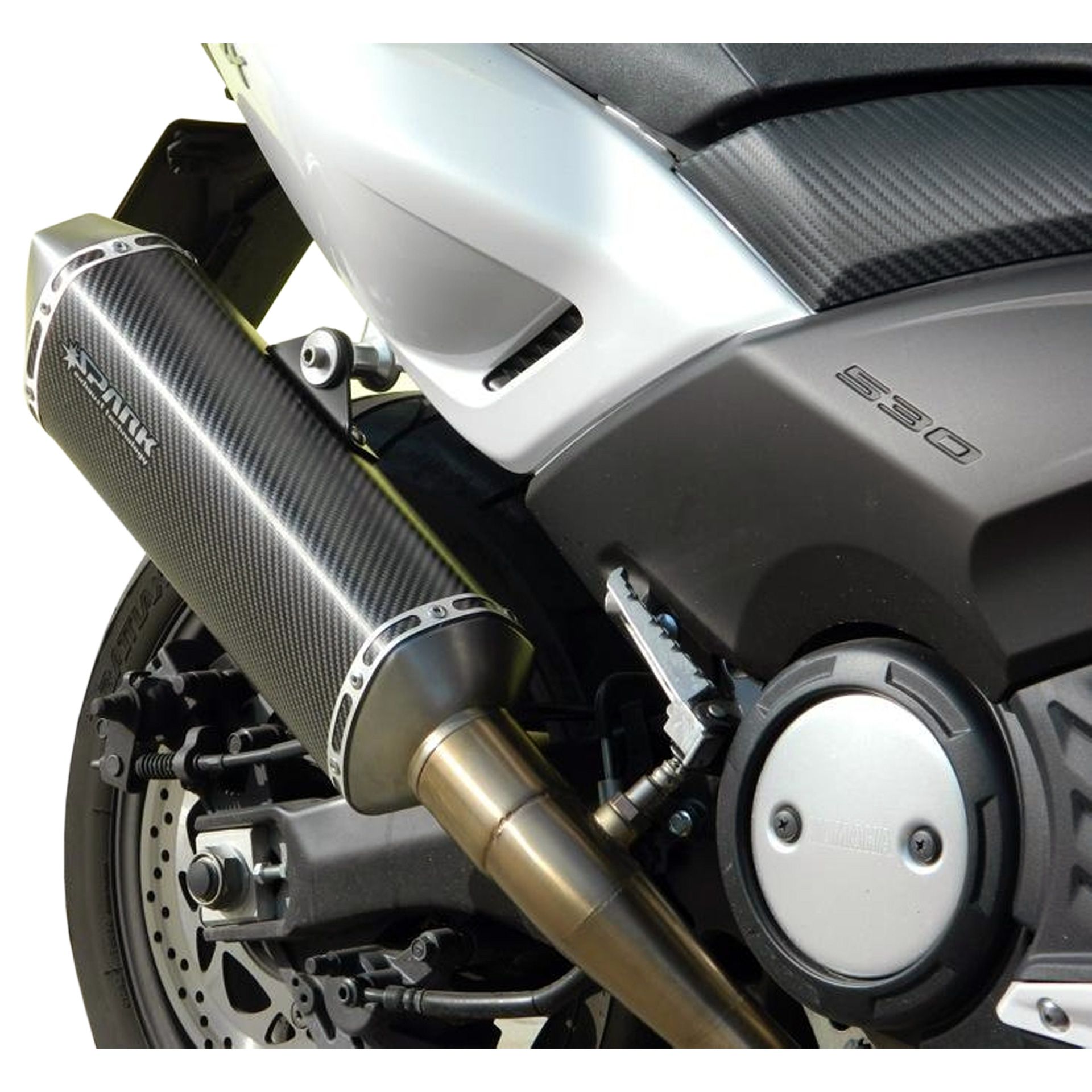 Ligne complète avec silencieux SPARK Force carbone pour Yamaha T-Max 5