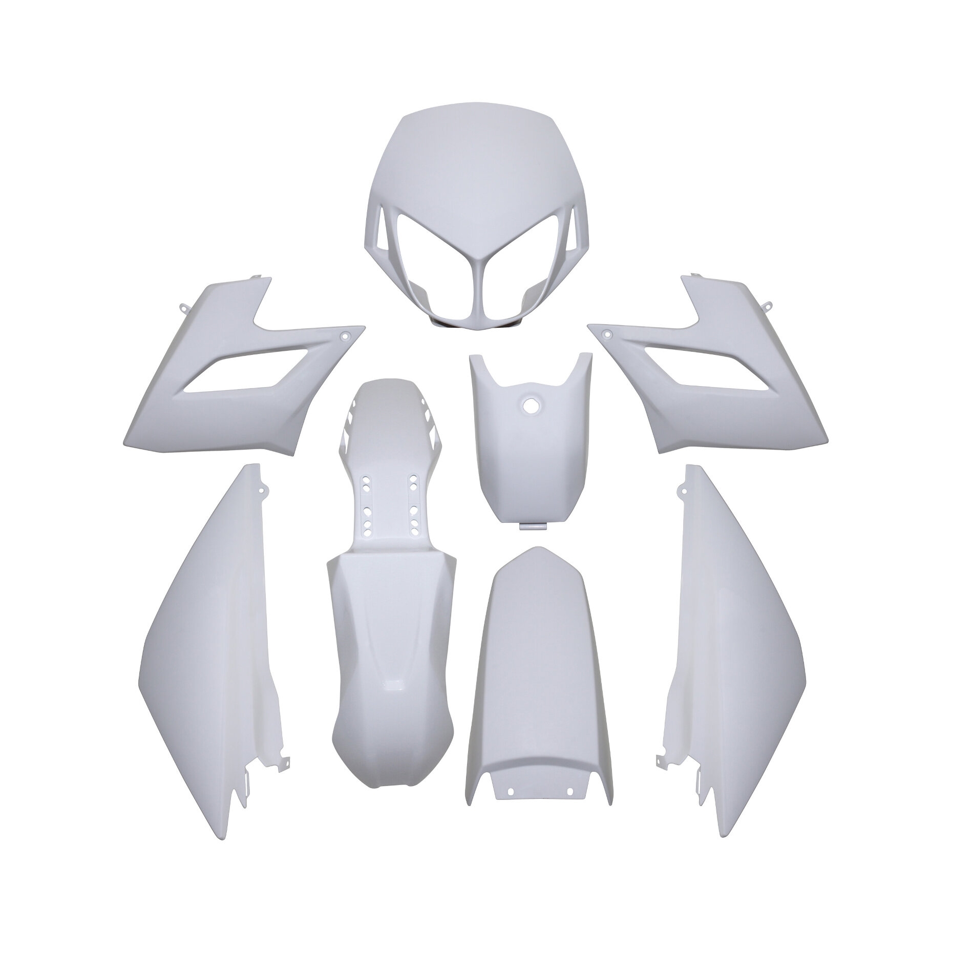 Kit de carrosserie Blanc Derbi Senda DRD Racing 04-09
