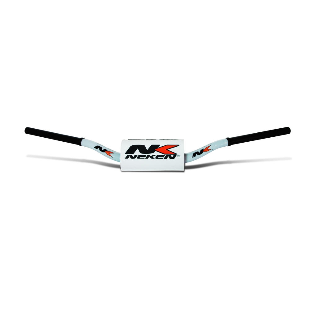 Guidon sans barre Neken pour Dirt Bike blanc