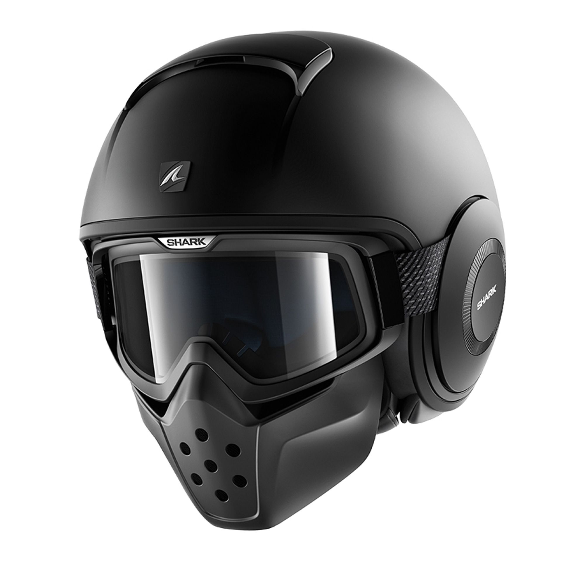 Casque jet Shark DRAK BLANK Mat noir - XS