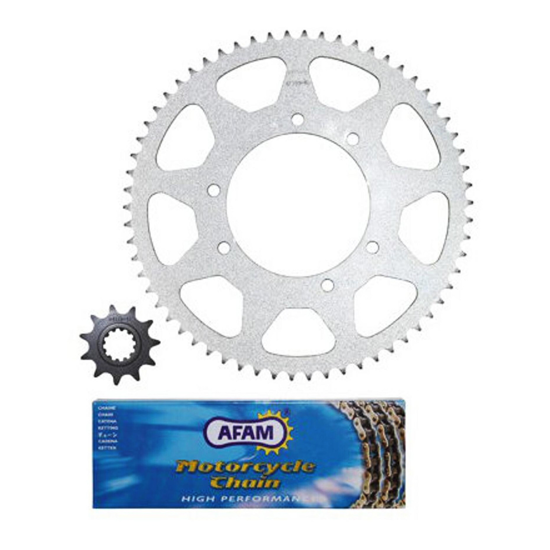 Kit chaîne Afam pas 420 11X62 MBK X-limit / Yamaha DT50 R 04-