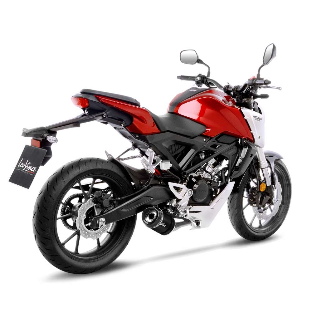 Ligne complète catalysée Leovince LV One carbone Honda CB 125 R 18-19