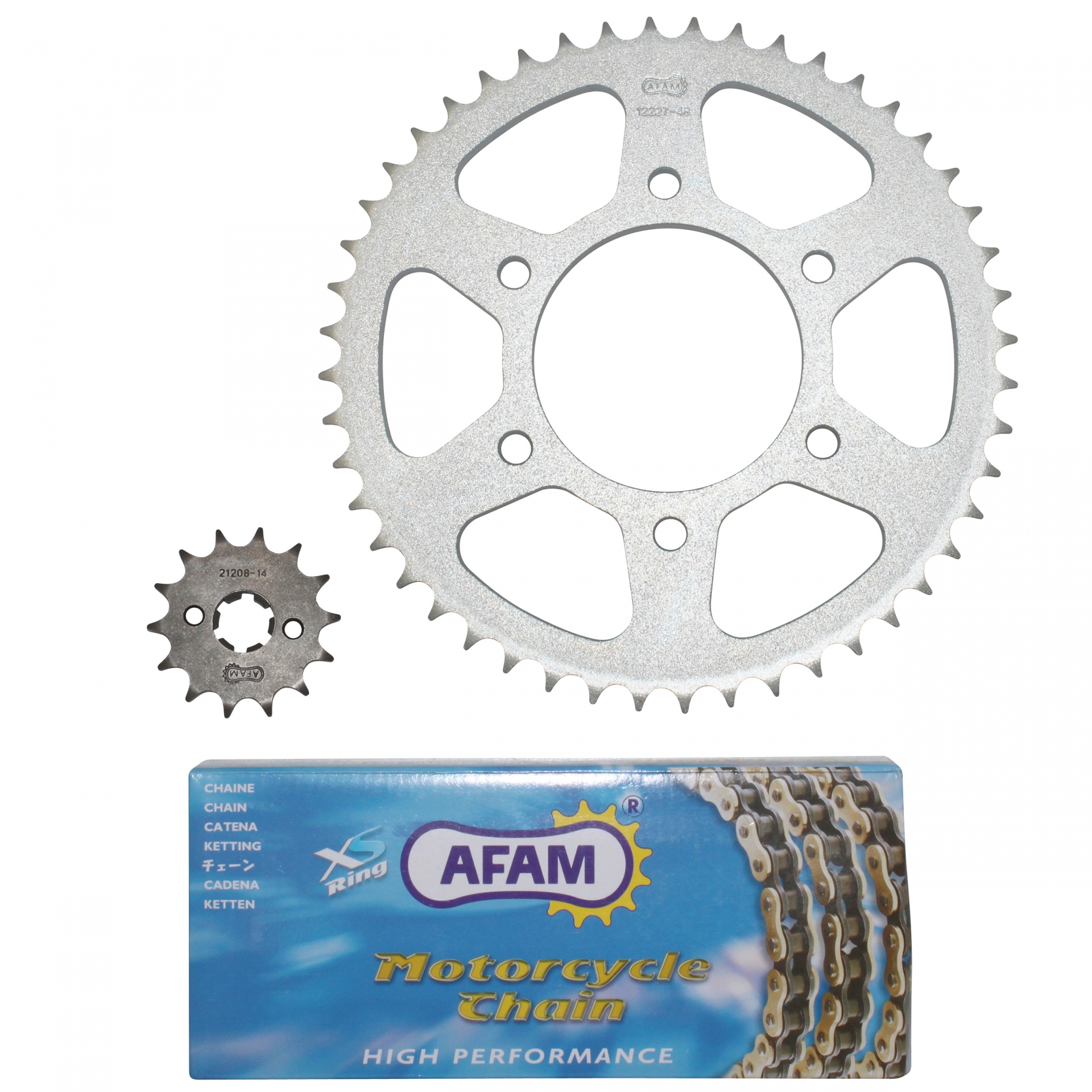 Kit chaîne Afam 14x48 Yamaha 125 YZF R 08-12