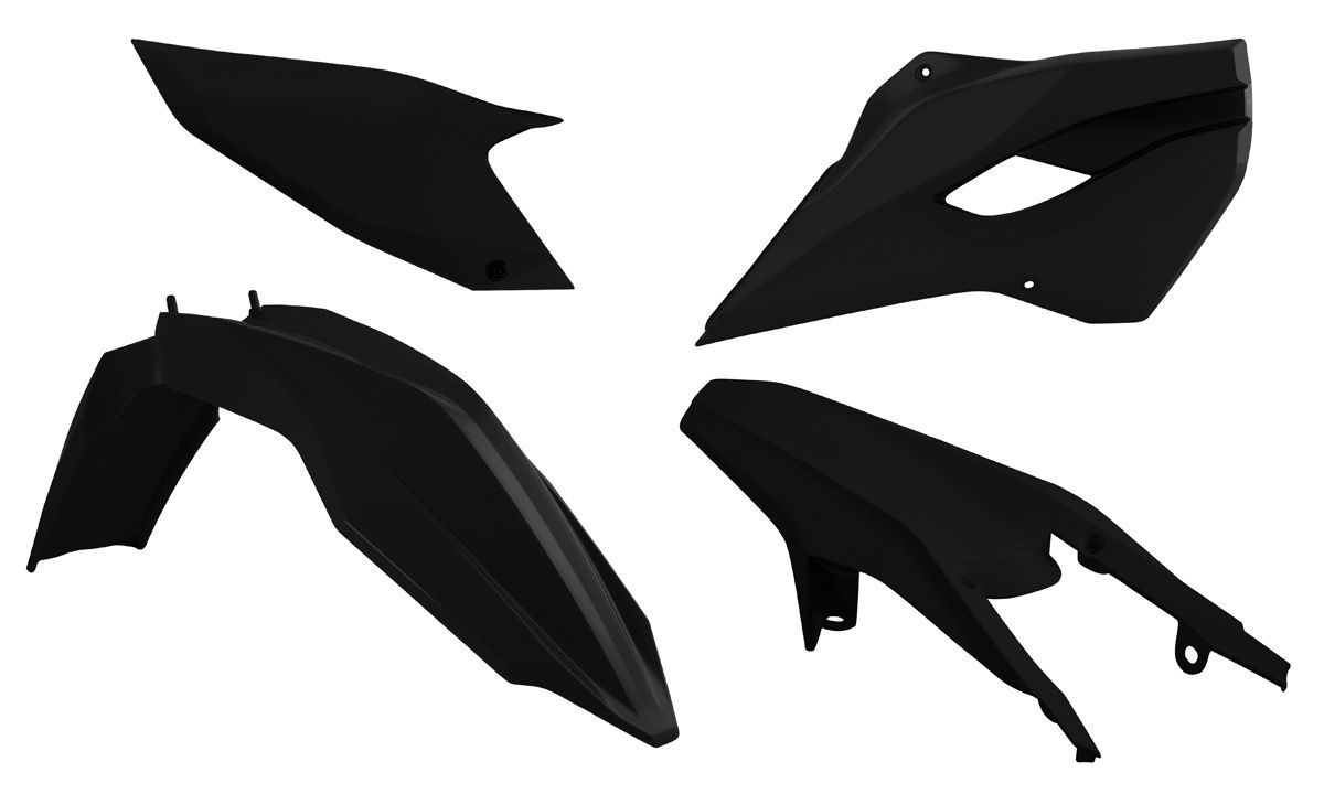 Kit plastique Racetech noir pour Husqvarna TE 125 2014