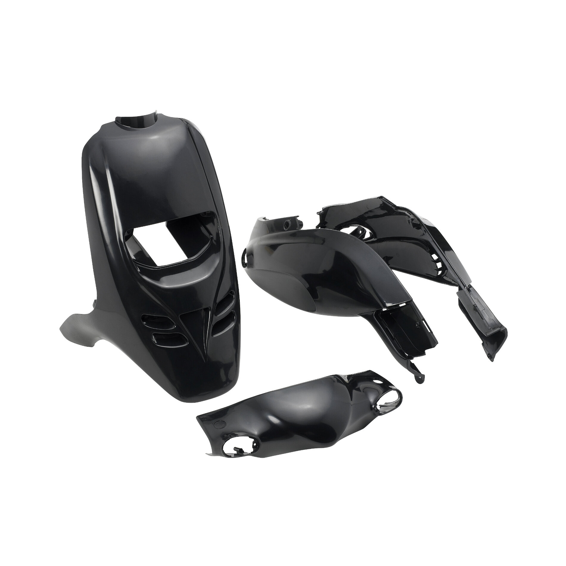 Kit carrosserie 4 pièces noir mat adaptable Typhoon