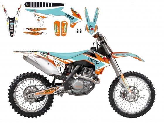 Kit déco + Housse de selle Blackbird Marchetti réplica 2017 KTM 450 SX