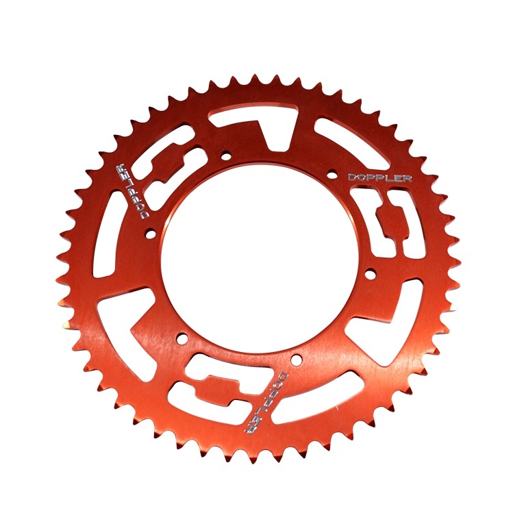 Couronne Doppler 53 dents Derbi GPR Nude / Aprilia RS -10 rouge