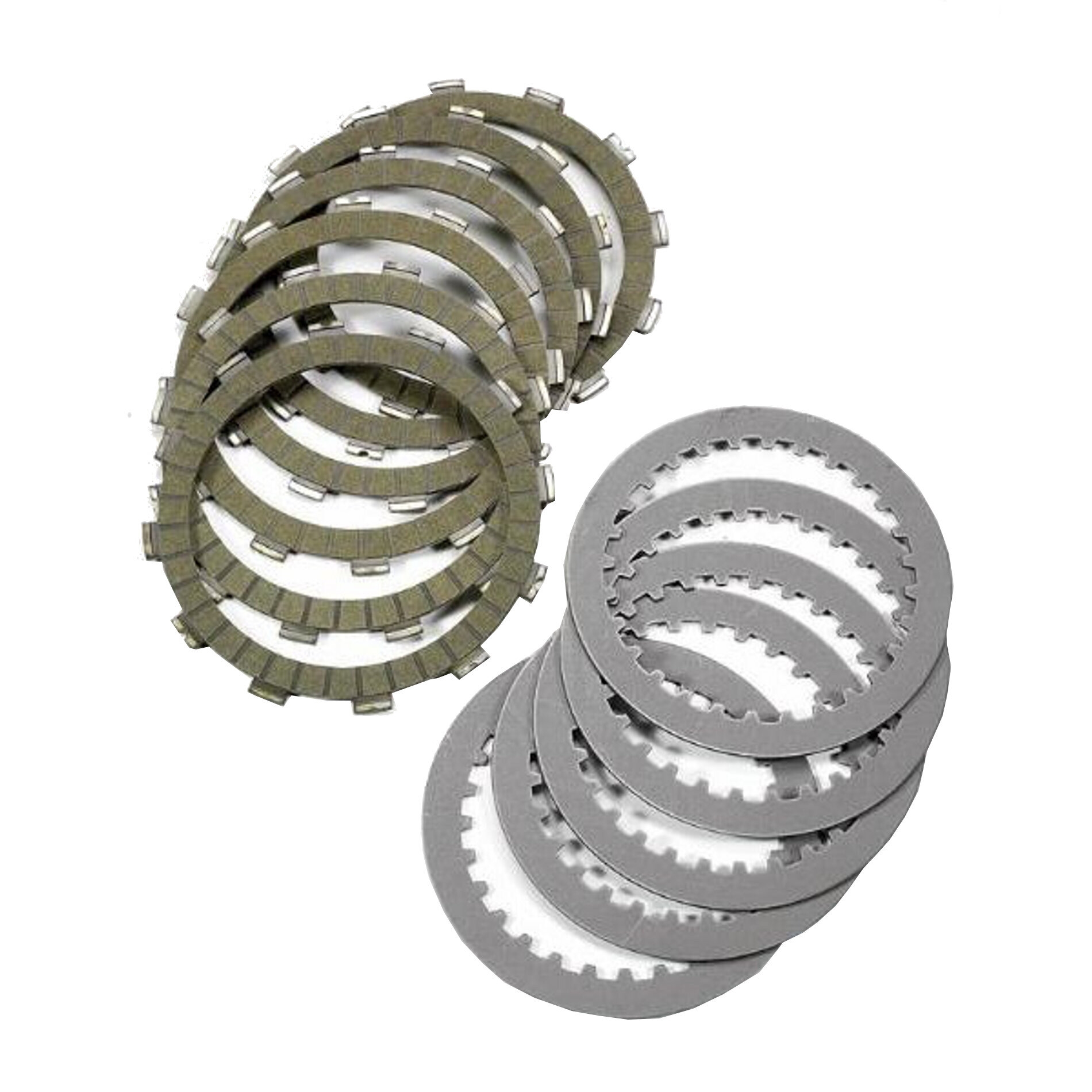 Kit disques garnis et lisses pour derbi senda,gpr 50 (4 disques garnis