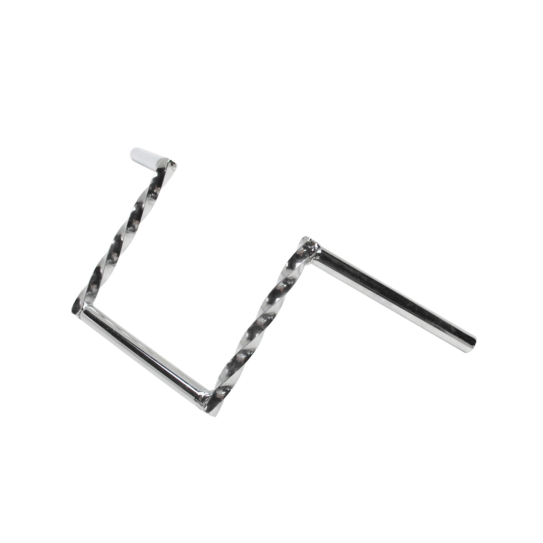 Guidon Z Barre Torsade Chrome hauteur 20cm