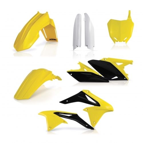 Kit plastique complet Acerbis Suzuki 250 RM-Z 10-17 réplica jaune/noir