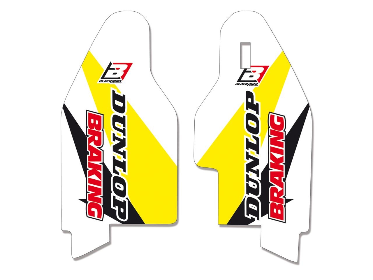 Kit déco protection de fourche Blackbird Suzuki RMZ 250/450 05-16 jaun