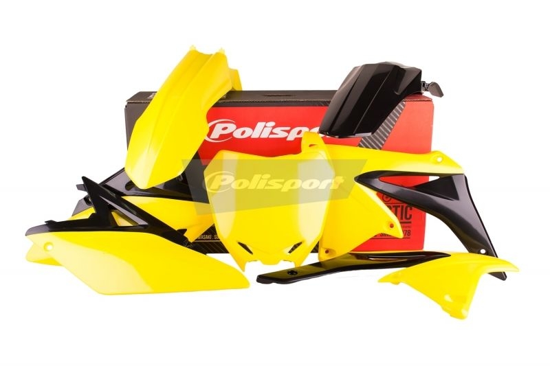 Kit plastique Polisport Suzuki 250 RM-Z 14-17 (noir/jaune origine)