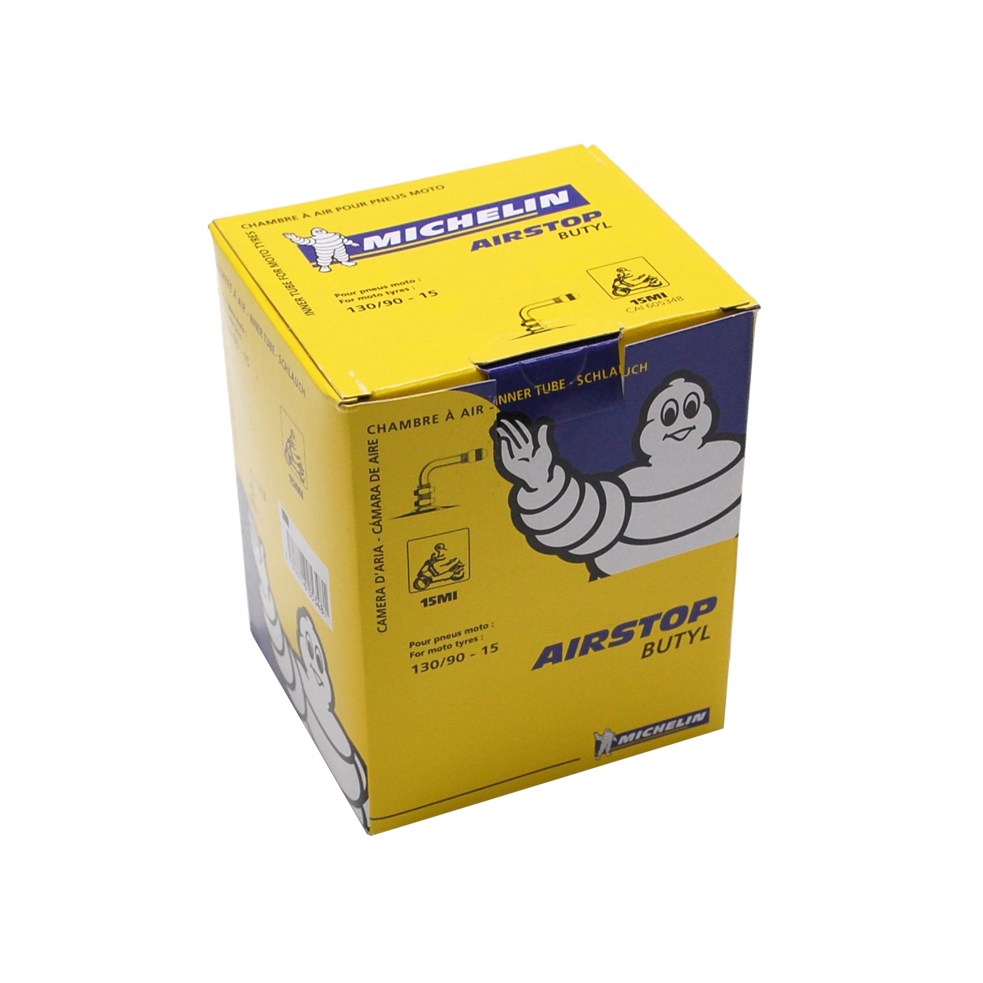 Chambre à air Michelin Street 130/90-15 valve coudée à 90