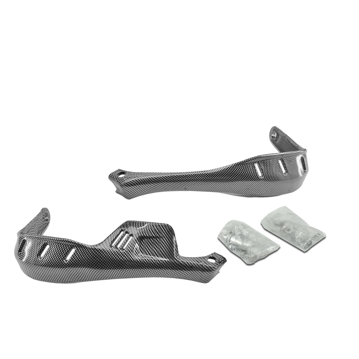 Protège-mains TNT Cross imitation carbone (paire)