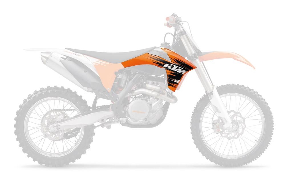 Ouïes de radiateur UFO KTM 125 EXC 12-13 orange (orange KTM 98-12)