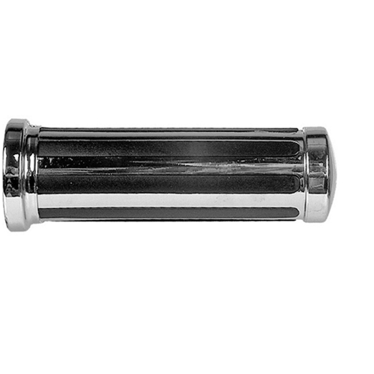 Revêtements Mousse Noire Barrette Chromé(La Paire)