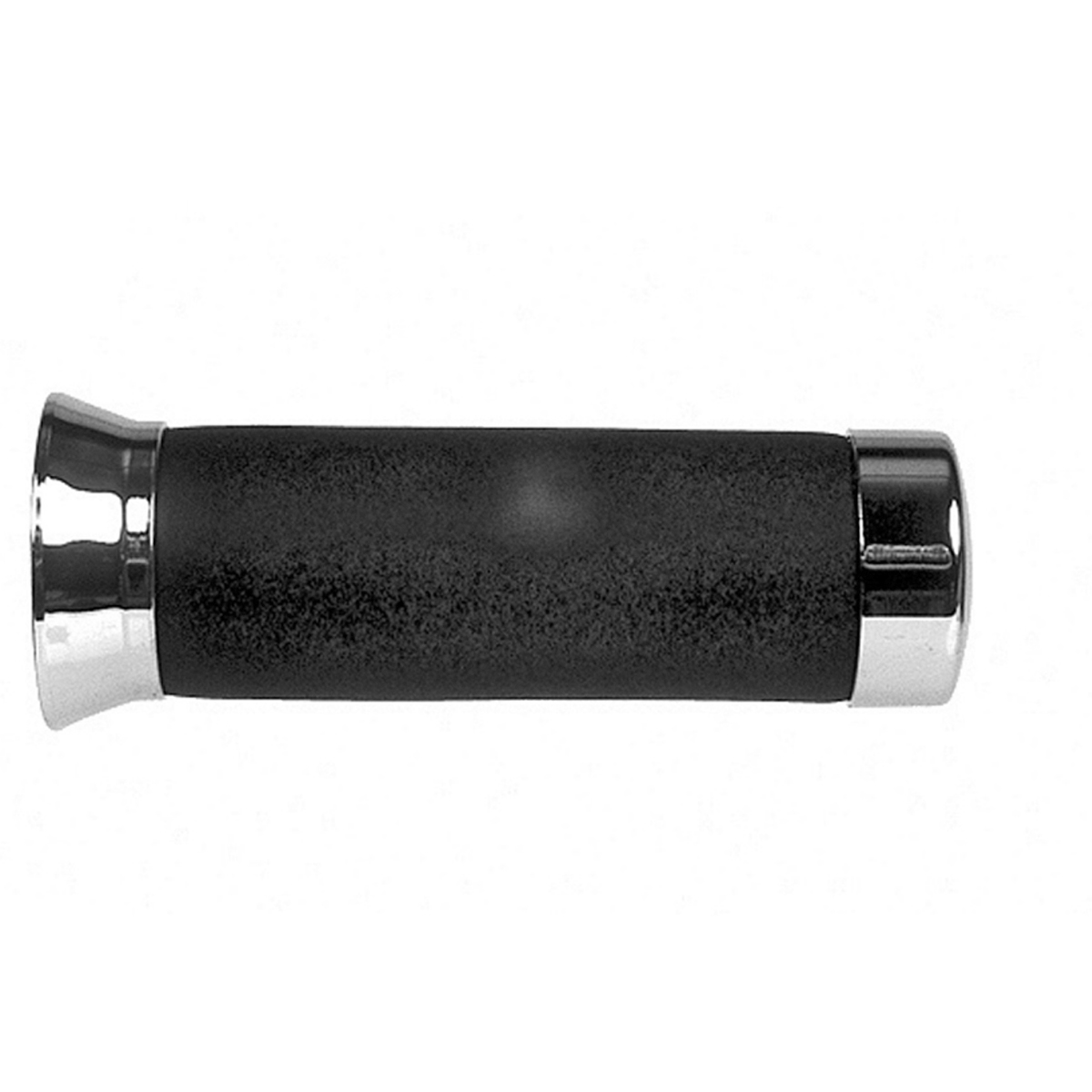 Revêtements Mousse Noire Embouts Chromés(La Paire)