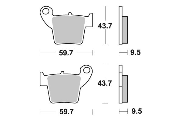 Plaquettes de frein SBS 220