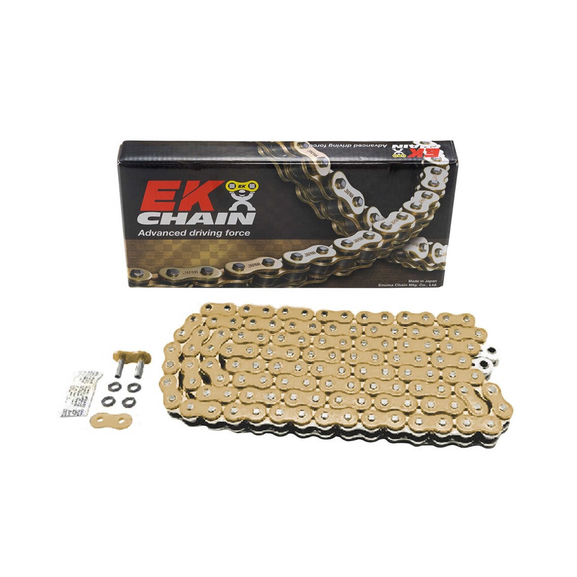 Chaîne EK 525 QX-Ring 120 maillons or