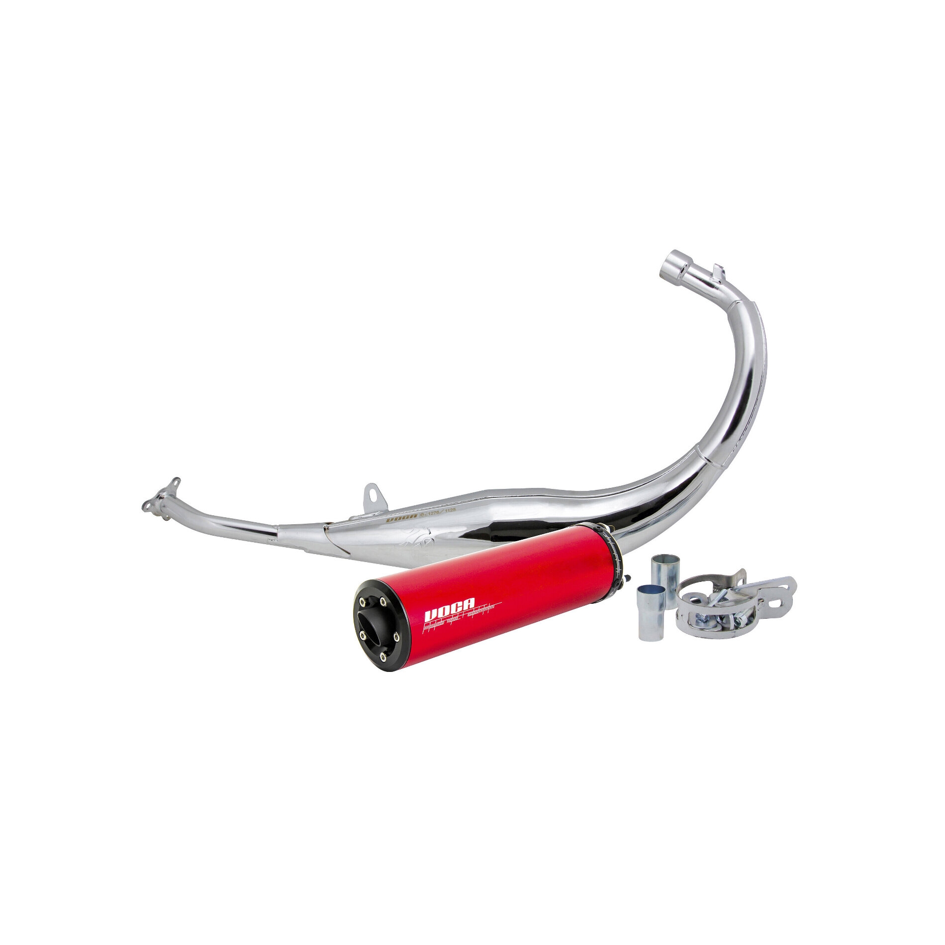 Pot Voca Racing Chromed Rouge 50cc Minarelli AM6