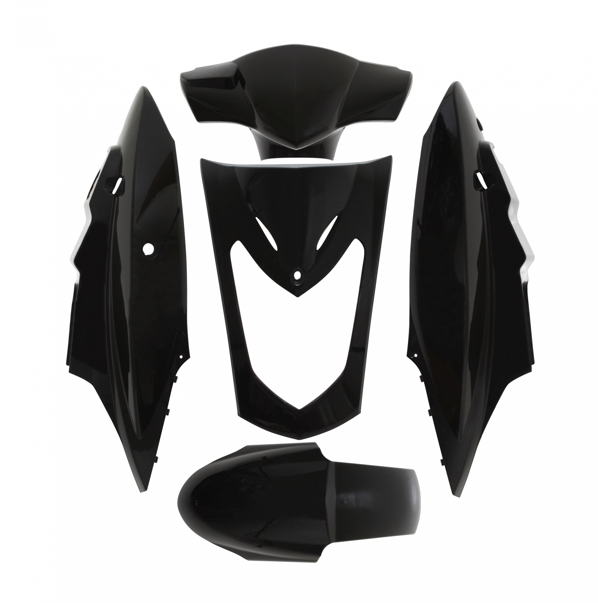 Kit habillage type origine Kymco 50 Agility Selle Bi-place Roues 12" 0