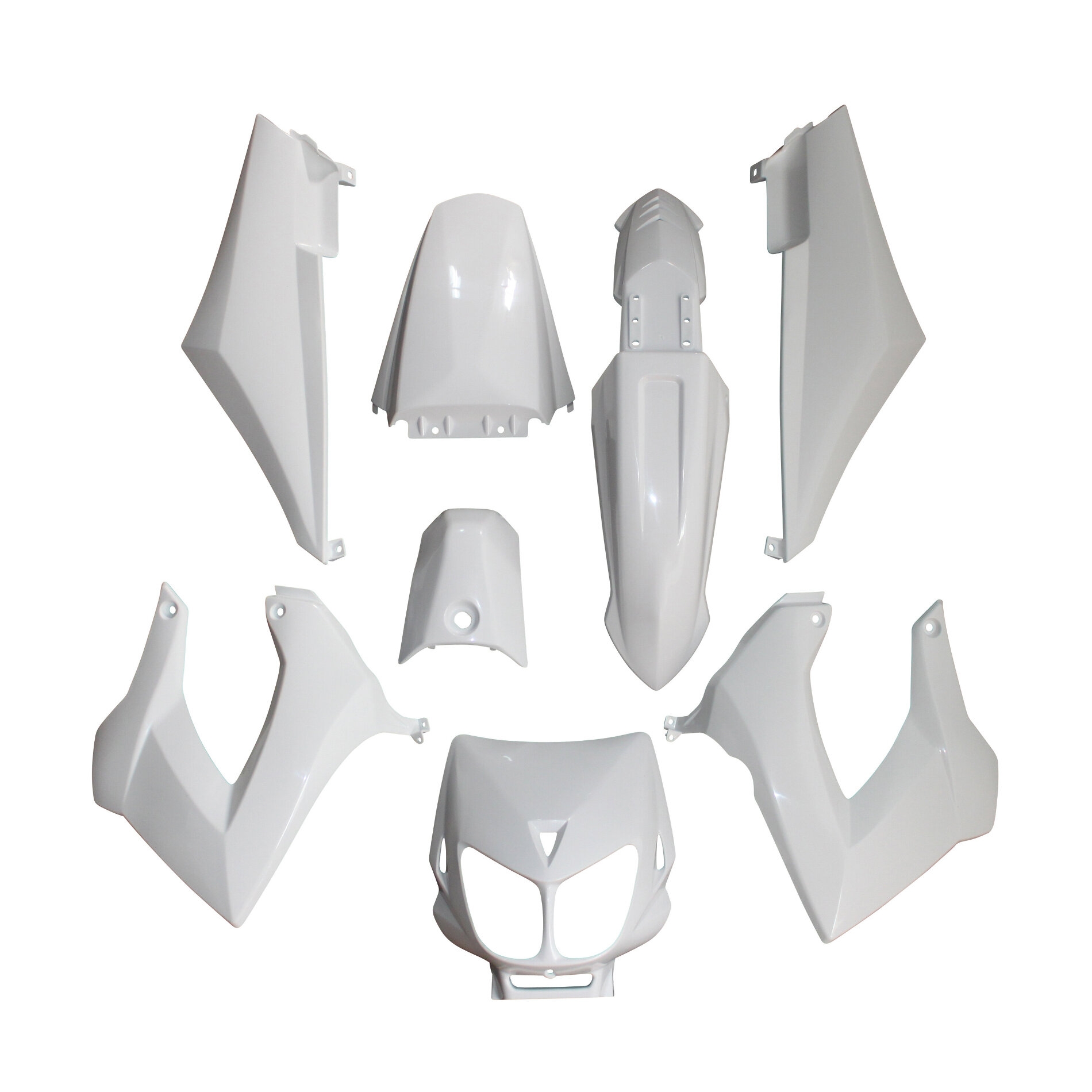 Kit carrosserie 8 pièces blanc brillant adaptable Senda drd x-treme/X-