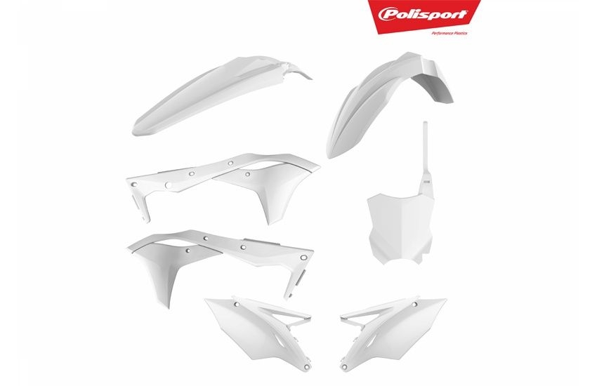 Kit plastique Polisport Kawasaki 250 KX-F 2017 blanc
