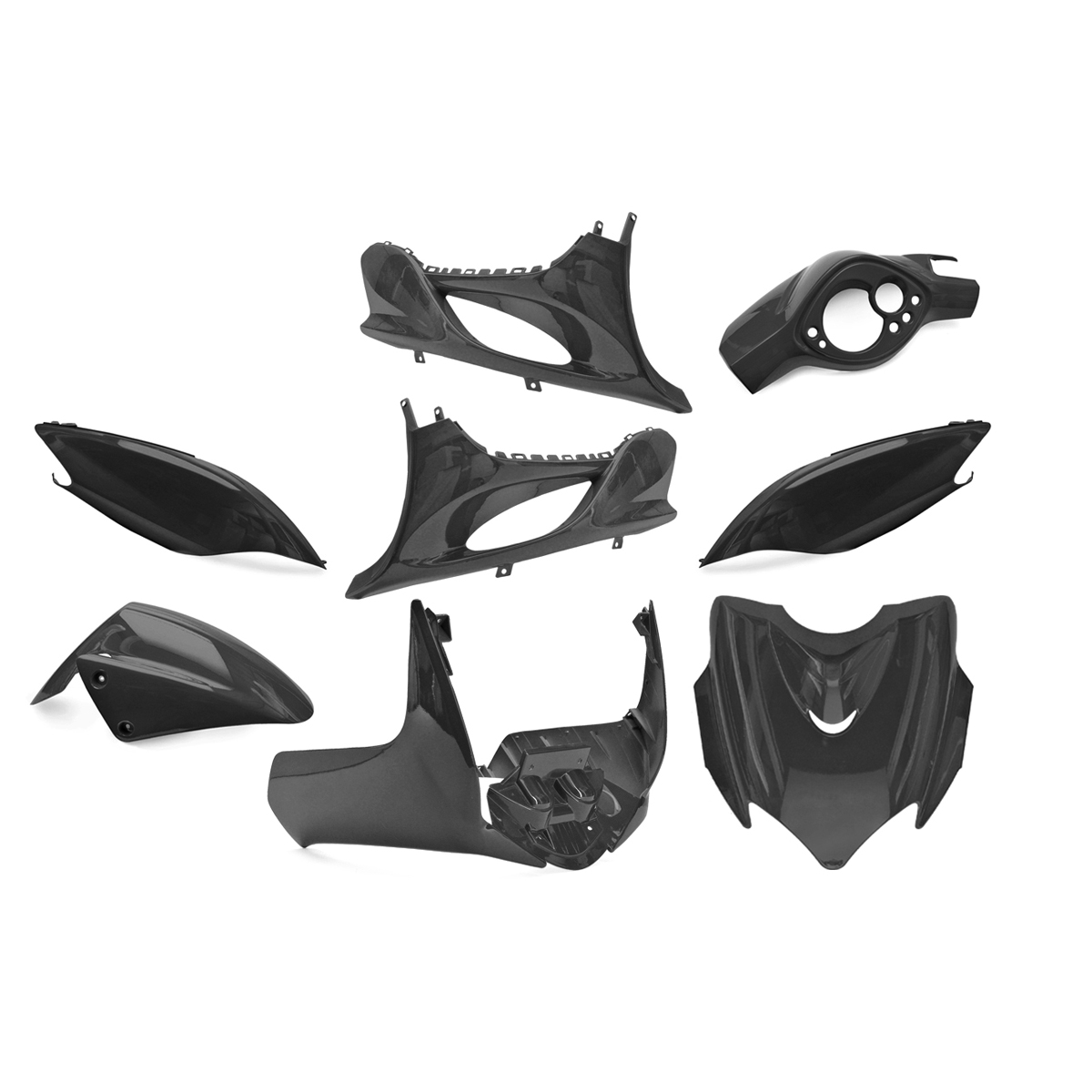 Kit carrosserie Mach G noir métal (9 pièces)