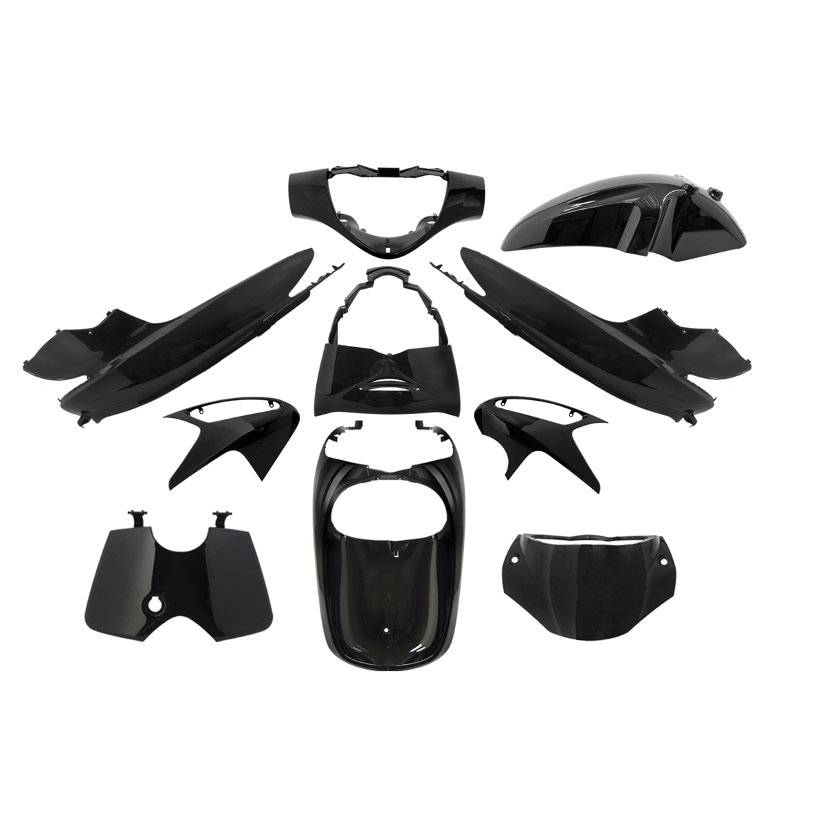 Kit carrosserie Honda SH 125/150 2006 noir (10 pièces)