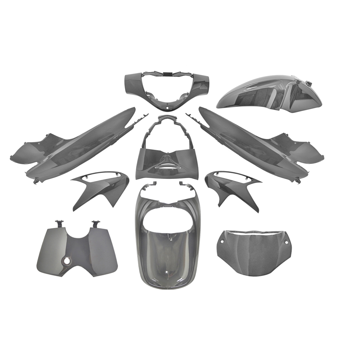 Kit carrosserie Honda SH 125/150 2006 gris (10 pièces)