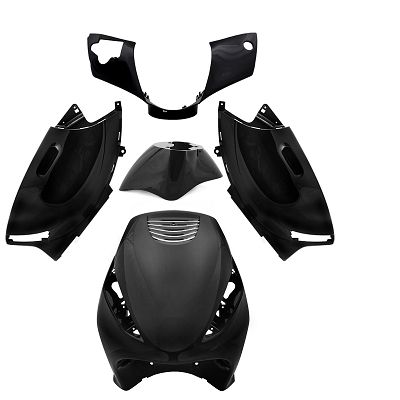 Kit carenage noir TNT 5 pièces pour Zip 50 2T
