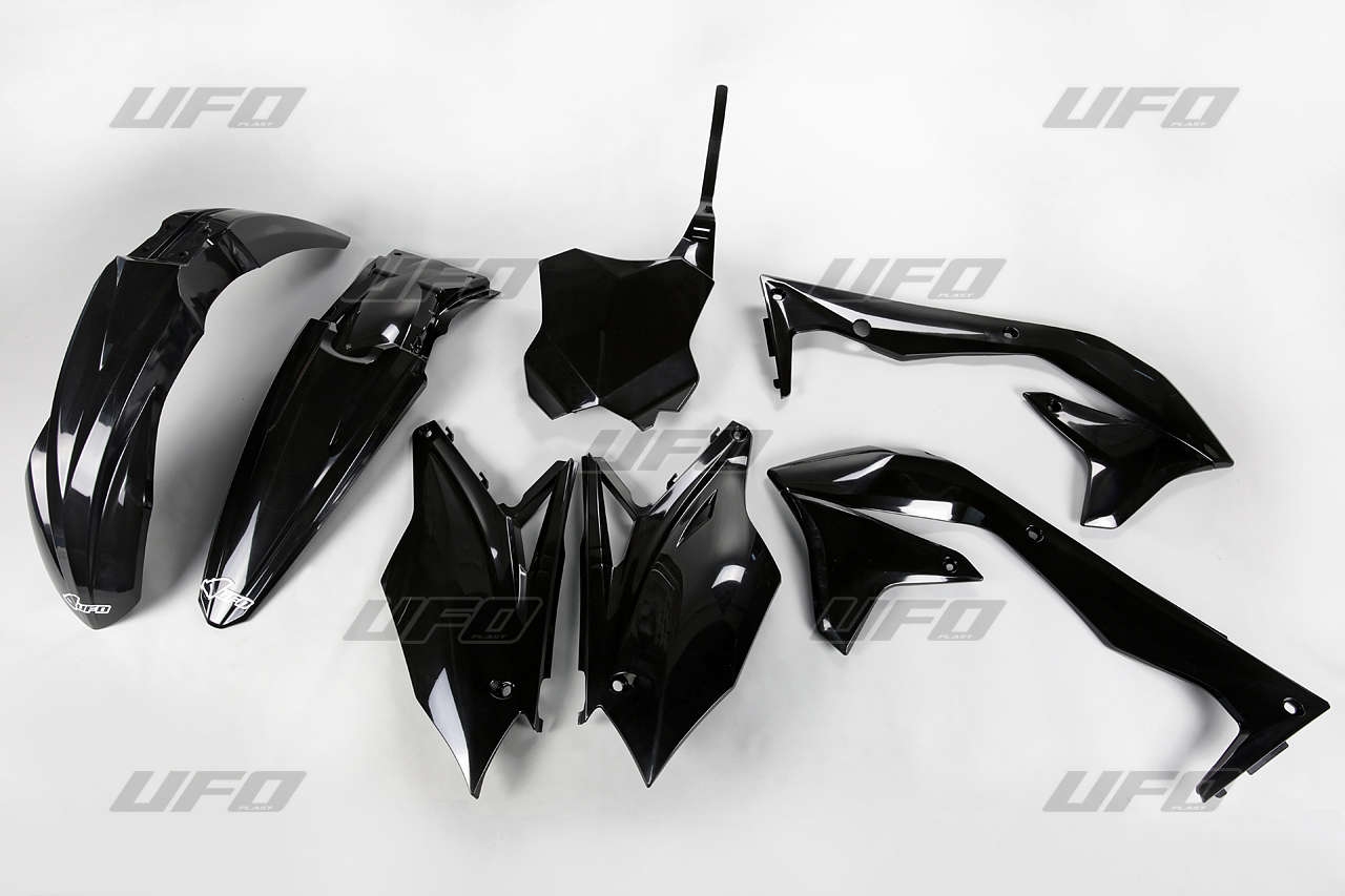 Kit plastique UFO Kawasaki 450 KX-F 16/17 noir