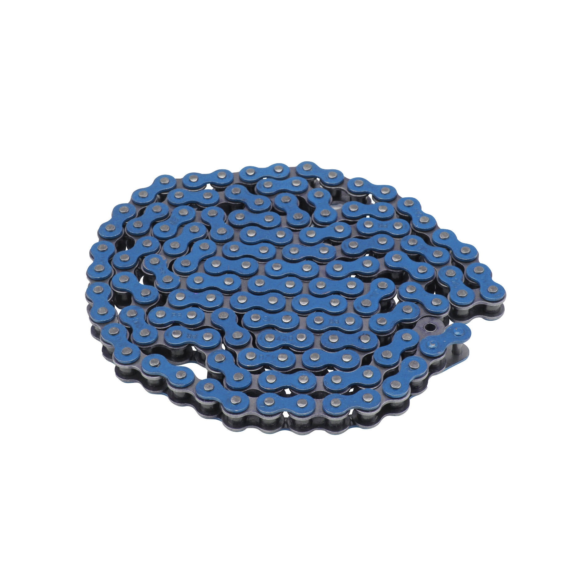 Chaîne Renforcée Couleur Bleu Voca Racing 136 Maillons Pas 420