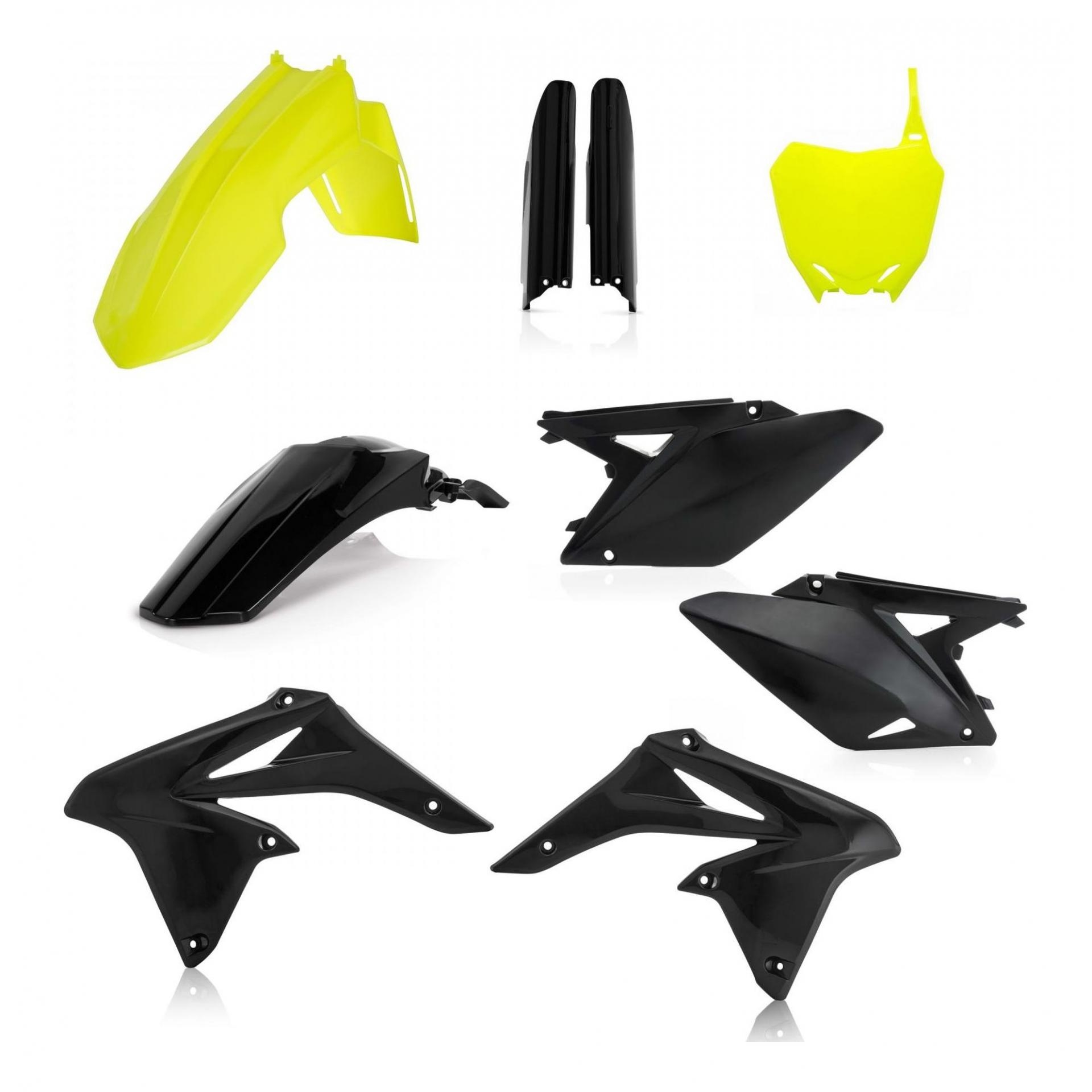 Kit plastiques complet Acerbis Suzuki 250 RM-Z 2018 (jaune 3)