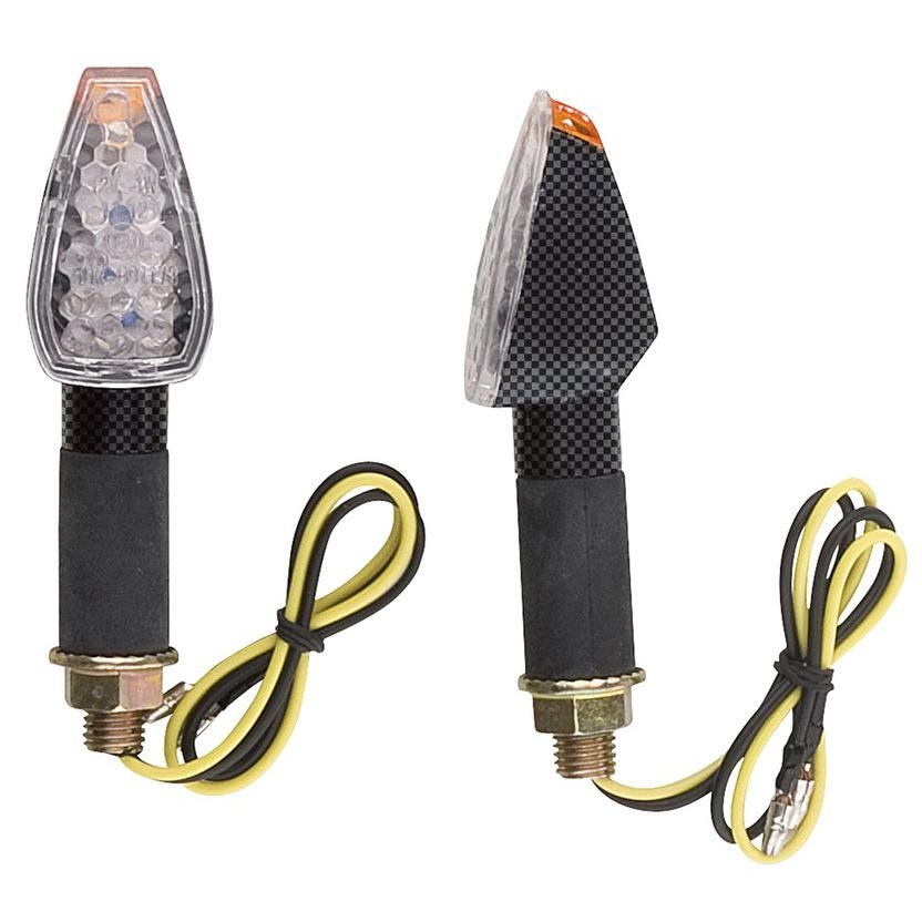Clignotants Leds Orange carbone