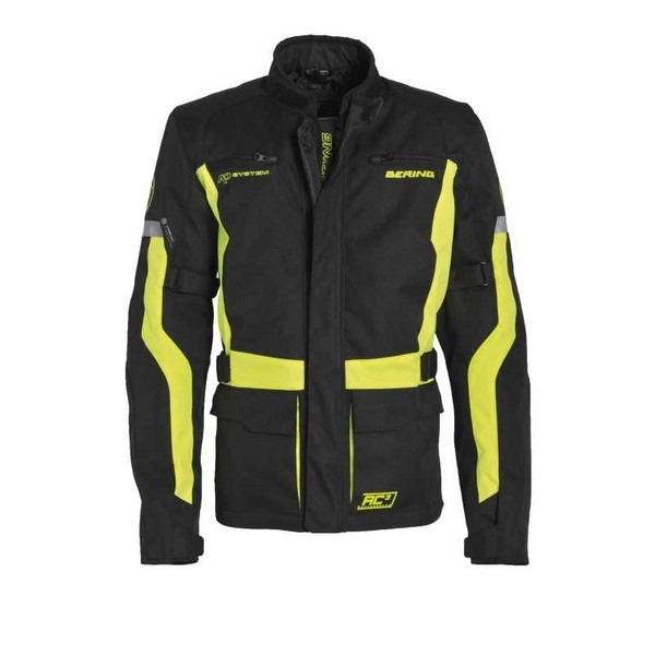 Veste textile Bering Lucas noir/fluo - S