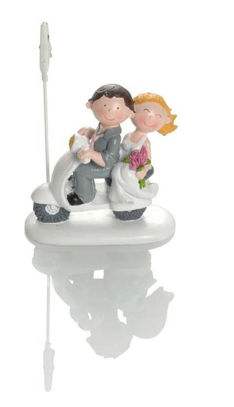 Figurine mariage Booster Scooter 8cm