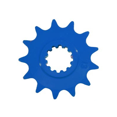 Pignon 14 dents pas 420 Minarelli AM6 bleu