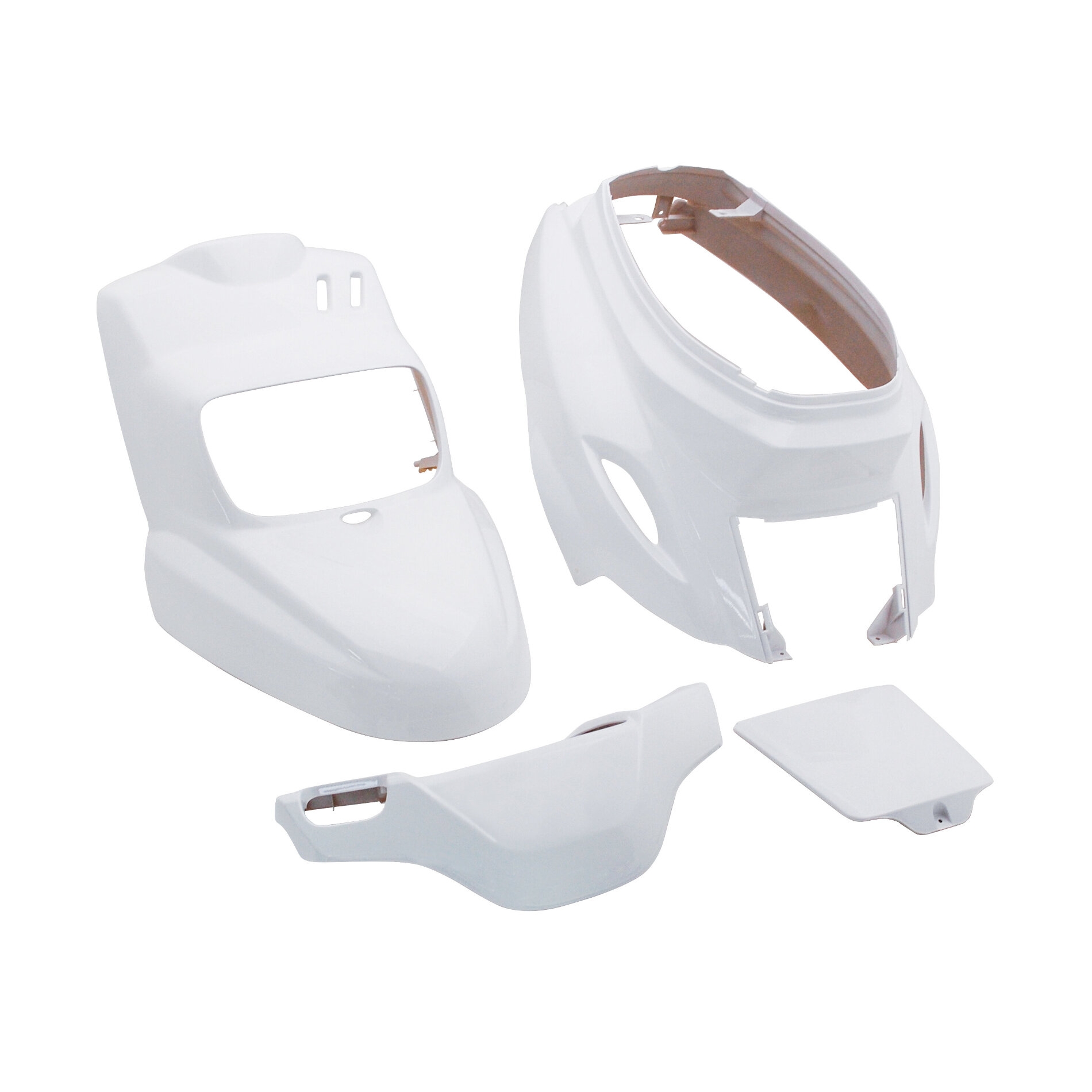 Kit carénage MBK Booster / Yamaha BW'S 2004- (4 Pièces) - Blanc