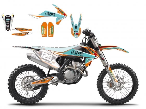 Kit déco Blackbird Marchetti réplica 2017 KTM 450 SX-F 16-17
