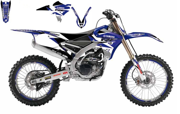Kit déco Blackbird Dream Graphic 3 Yamaha 450 YZ-F 10-13 bleu